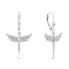 Silver dangling earrings Angels EA947W