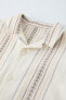 Embroidered cotton shirt