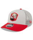 Фото #3 товара Men's Stone, Red Kansas City Chiefs 2023 Salute To Service Low Profile 9FIFTY Snapback Hat