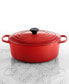 Фото #3 товара Signature Enameled Cast Iron 6.75 Qt. Oval French Oven