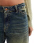 Reclaimed Vintage low rise baggy jean in grunge wash