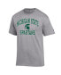 Фото #3 товара Men's Heather Gray Michigan State Spartans High Motor T-shirt