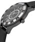 Women's Venice Swiss Quartz Black Faux Leather Watch 38mm
