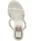 ფოტო #4 პროდუქტის Women's Barrit Embellished Strappy Block-Heel Dress Sandals