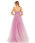 Фото #2 товара Women's Strapless Glitter Tulle Gown