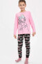 Фото #1 товара Kız Çocuk Daisy Duck Lisanslı Pijama Takımı