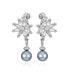 Фото #1 товара Серьги T Tahari Pearl Flower Stud Dangle Charm