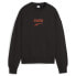 Фото #1 товара Puma Downtown Oversized Crew Neck Long Sleeve Sweatshirt Womens Black 62435601