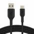 USB A to USB C Cable Belkin CAB002BT2MBK Black 2 m