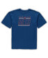 Men's Royal, Heathered Charcoal New York Mets Big and Tall T-shirt and Shorts Sleep Set