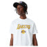 ფოტო #6 პროდუქტის NEW ERA 60357058 NBA Team Logo Los Angeles Lakers short sleeve T-shirt