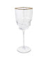 Фото #2 товара Shaped Bottom Rim Water Glasses, Set of 6