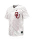 Фото #2 товара Men's White Oklahoma Sooners Pinstripe Replica Baseball Jersey