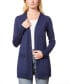 Фото #1 товара Women's Braided-Trim Open-Front Cardigan, Regular & Petites