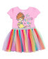 ფოტო #2 პროდუქტის Fancy Nancy Girls Short Sleeve Tutu Dress Scrunchy Set Toddler| Child