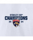 Men's White Florida Panthers 2024 Stanley Cup Champions Big Tall Jersey Roster T-Shirt