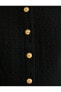 Фото #18 товара Mini Tüvit Pileli Elbise Altın Düğme Detaylı Pileli Kısa Kollu Yuvarlak Yaka