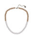 Фото #1 товара Laundry by Shelli Segal gold Tone and Pearl Collar Necklace