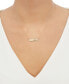 Фото #2 товара Macy's mom Bar 17" Pendant Necklace in 10k Gold
