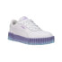 Фото #2 товара Puma Carina 2.0 Speckle Fade Lace Up Toddler Girls Purple, White Sneakers Casua
