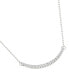 ფოტო #4 პროდუქტის Lab Grown Diamond Curved Bar Collar Necklace (1/2 ct. t.w.) in Sterling Silver, 16" + 2" extender