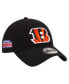 Фото #1 товара Men's Black Cincinnati Bengals Distinct 9TWENTY Adjustable Hat