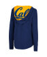 Фото #2 товара Women's Navy Cal Bears Catalina Hoodie Long Sleeve T-shirt