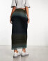 Фото #6 товара Pimkie mesh column maxi skirt in blue ombre