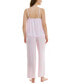 Фото #2 товара Women's 2-Pc. Satin Lace-Trim Pajamas Set
