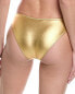 Фото #2 товара Solid & Striped The Nani Bikini Bottom Women's Gold M