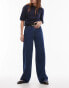 Фото #1 товара Selected Femme Wide fit jeans in dark blue