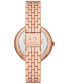 Фото #3 товара Часы и аксессуары ARMANI EXCHANGE Женские часы кварцевые с тремя стрелками из нержавеющей стали с розовым покрытием 38 мм