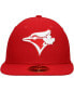 ფოტო #3 პროდუქტის Men's Scarlet Toronto Blue Jays Low Profile 59FIFTY Fitted Hat