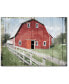 Фото #1 товара Red Barn Look Out Gallery-Wrapped Canvas Wall Art - 16" x 20"
