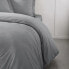 Teday Essential Duvet Cover - 240 x 260 cm - 2 Personen - 100% une Baumwolle - Stahl