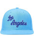 ფოტო #2 პროდუქტის Men's Powder Blue Los Angeles Lakers Hardwood Classics Team Ground 2.0 Snapback Hat