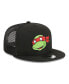 Фото #2 товара Men's Black Teenage Mutant Ninja Turtles Happy Raphael Trucker 9FIFTY Snapback Hat