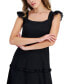 ფოტო #4 პროდუქტის Women's Ruffle-Trimmed Tiered Midi Dress