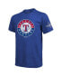 Фото #3 товара Men's Threads Marcus Semien Royal Texas Rangers 2023 World Series Champions Name and Number T-shirt