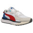 Фото #2 товара Puma Wild Rider Layers Lace Up Mens White Sneakers Casual Shoes 38069701