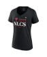ფოტო #2 პროდუქტის Women's Black Philadelphia Phillies 2023 Division Series Winner Locker Room V-Neck T-shirt