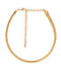 ფოტო #1 პროდუქტის Your Essential Flex Snake Chain 18K Gold Plated Necklace