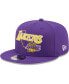 Фото #2 товара Men's Purple Los Angeles Lakers Team State 9Fifty Snapback Hat