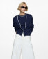 ფოტო #1 პროდუქტის Women's Contrasting Finish Cardigan