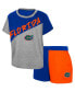 Фото #1 товара Toddler Boys and Girls Heather Gray Florida Gators Super Star T-shirt and Shorts Set