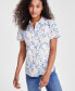 Women's Garden Floral Cotton Camp Shirt