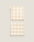 Check cotton napkins (pack of 2)