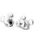 ფოტო #4 პროდუქტის Disney Mickey Mouse Silver-Tone Crystal Stud Earrings