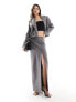 Фото #1 товара Mango tailored split front skirt on grey