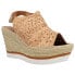 Фото #2 товара VANELi Cadet Wedge Womens Brown Casual Sandals 307873